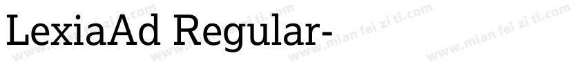 LexiaAd Regular字体转换